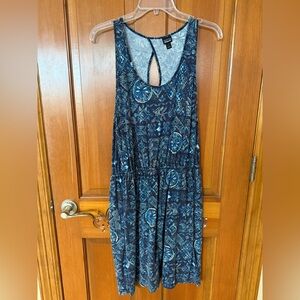 Patagonia Backless Dress in Blue and Black